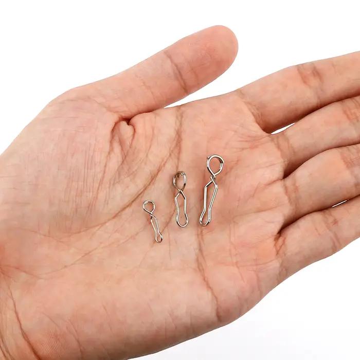 20/40 pièces changement rapide pinces de vitesse de pêche Snap de pêche haute résistance en acier in