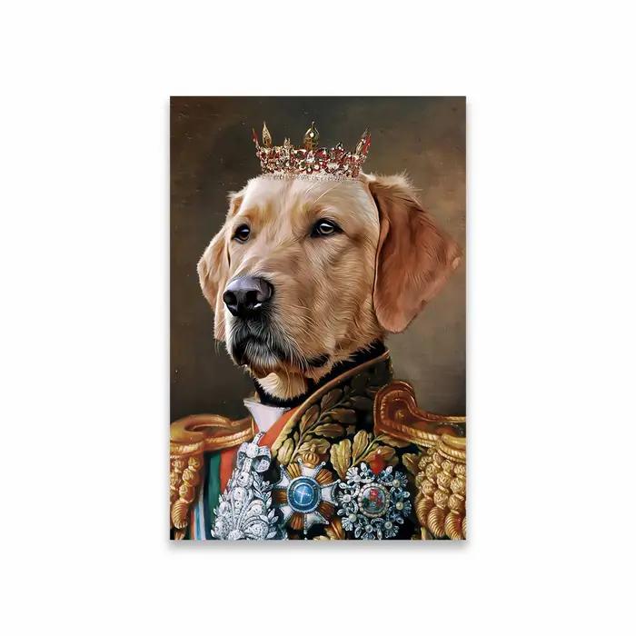 Affiche de Portrait d'animal de compagnie royal personnalisée