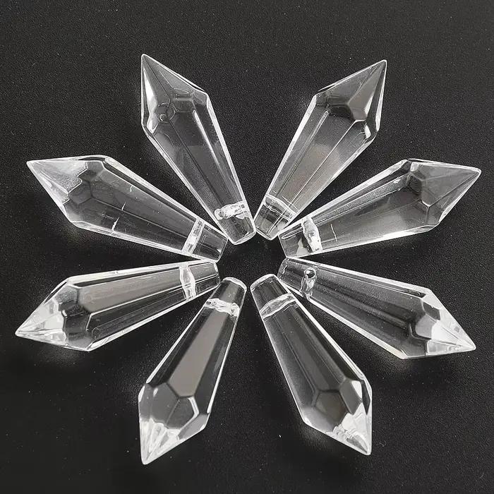 Muy Bien-Prisme en cristal de glace, lustre, pendentif en cristal, attrape-soleil, verre, goutte poi