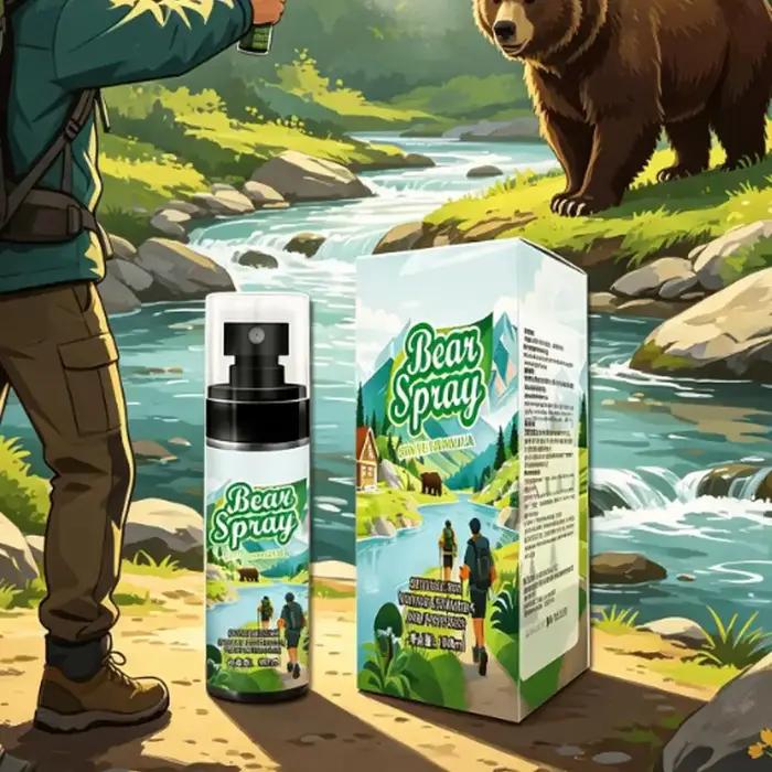 Spray Répulsif Portable Anti-Ours pour Extérieur