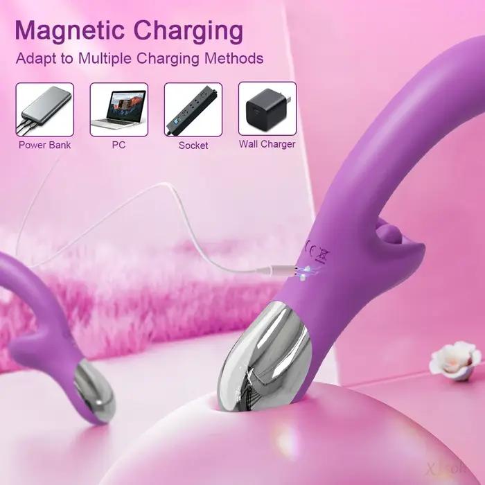 Vibromasseur gode injuste pour femme, lécher la langue féminine, UNIS isseur de clitoris, jouets sex