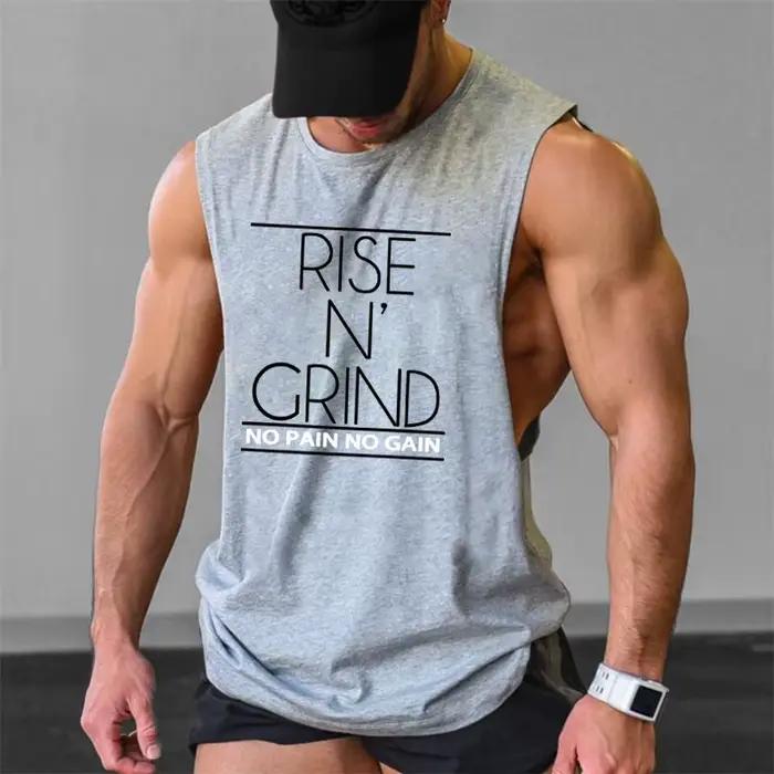 Singlet d'entraînement homme en coton respirant pour courses de fond et séances de gym occasions spéciales