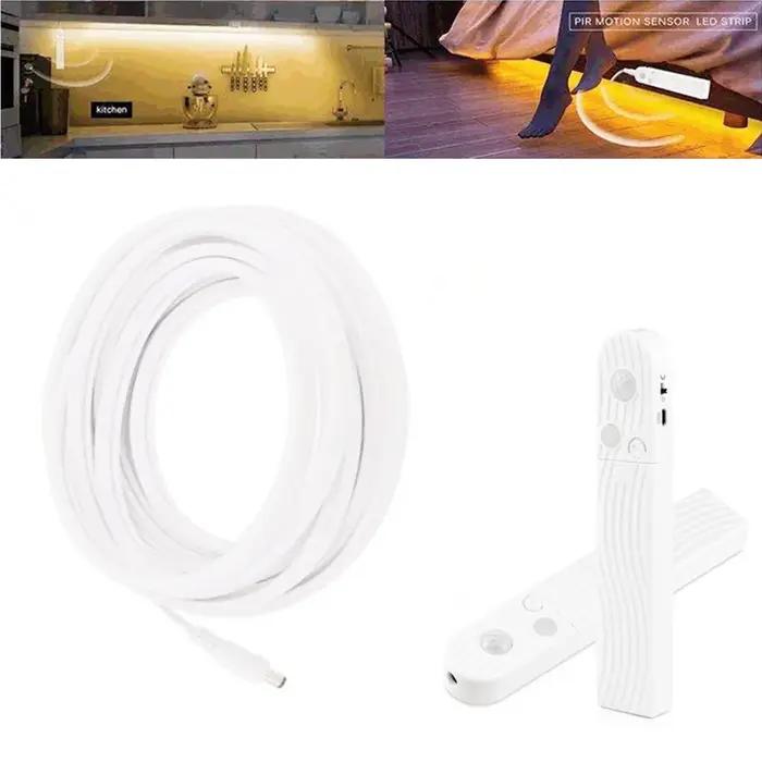 Alimenté par batterie LED néon DC5V USB bande néon corde lampe 2835 120Led/m PIR capteur de mouvemen