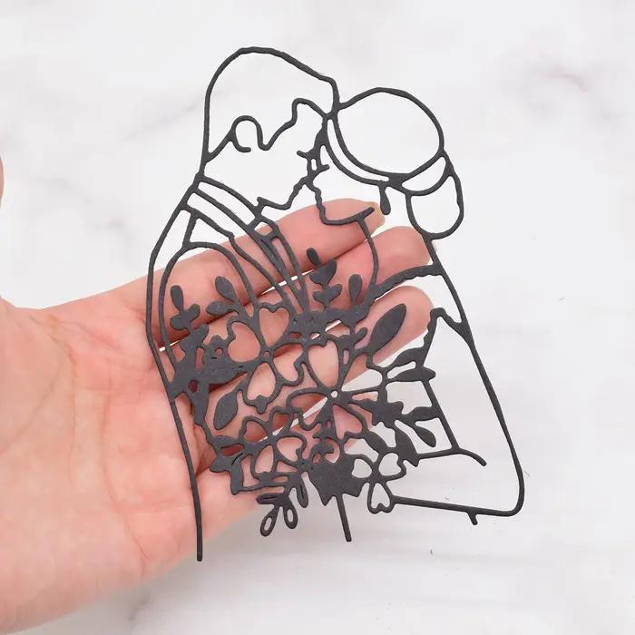 Matrices de Découpe en Métal pour Couple de Mariage