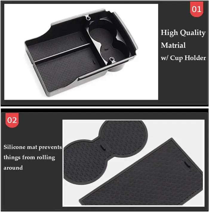 Organisateur de Console centrale pour Tesla modèle X/Model S, boîte de rangement d'accoudoir, porte-