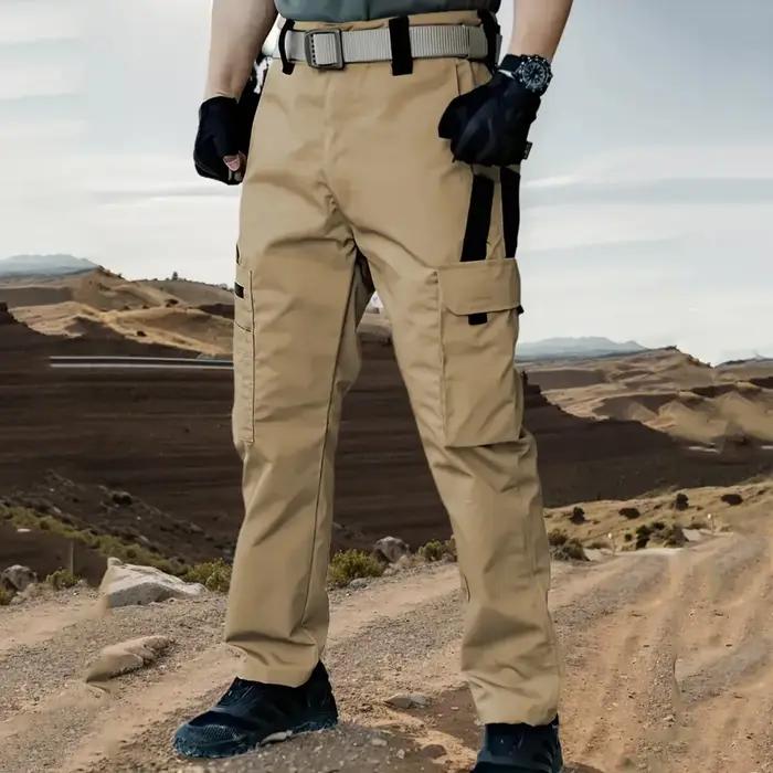 Ensemble 2 pièces pantalon cargo tactique homme imperméable résistant chasse randonnée outdoor