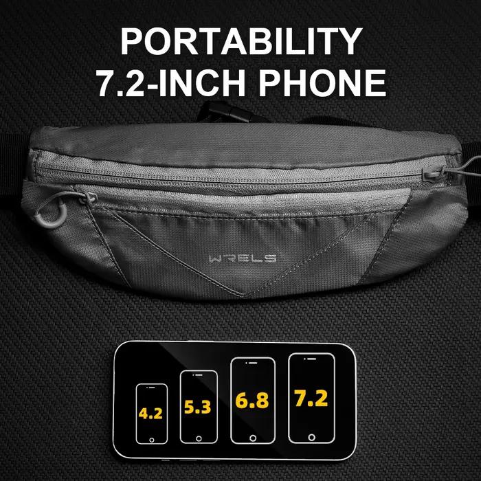 WRELS homme/femme course sport ceinture Wasit Pack poches Marathon Jogging sac Sports de plein air cyclisme téléphone taille sacs étanche