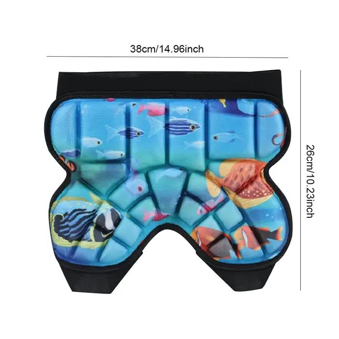 Pantalon rembourré de Snowboard pour enfants, épais, rembourré en 3D, protection des hanches, court,
