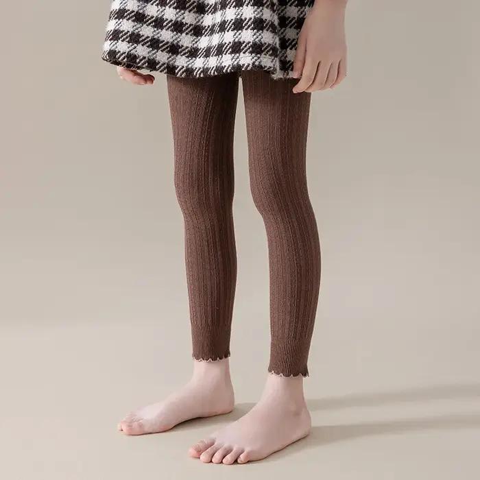Leggings moulants extensibles en coton pour bébés filles de 0 à 12 ans