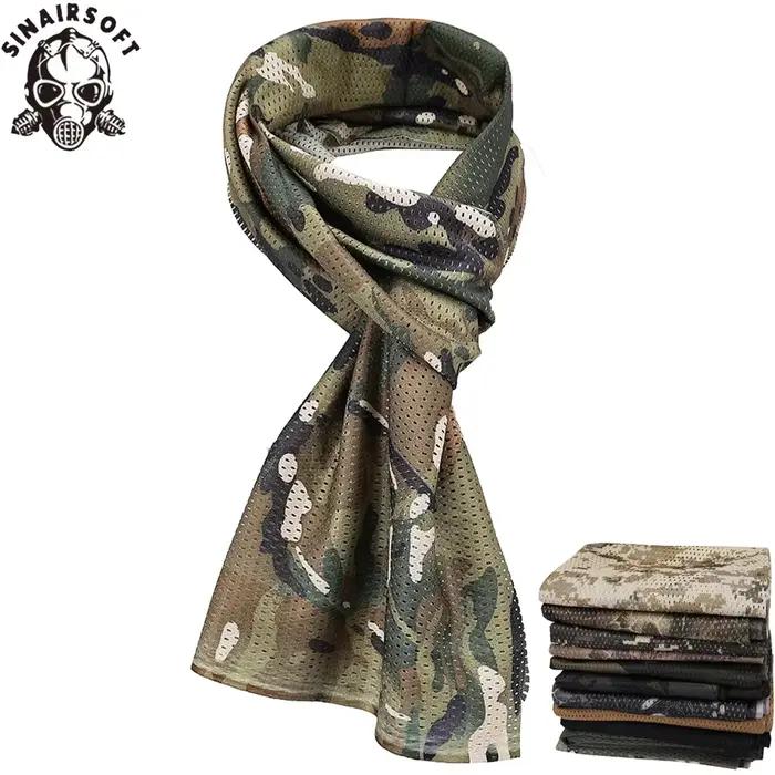 Foulard camouflage mixte coton-polyester pour chasse et tir sportif - Accessoire outdoor respirant et polyvalent