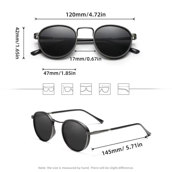 WIMN – lunettes de soleil polarisées à monture ronde pour hommes et femmes, de luxe, pour la conduit