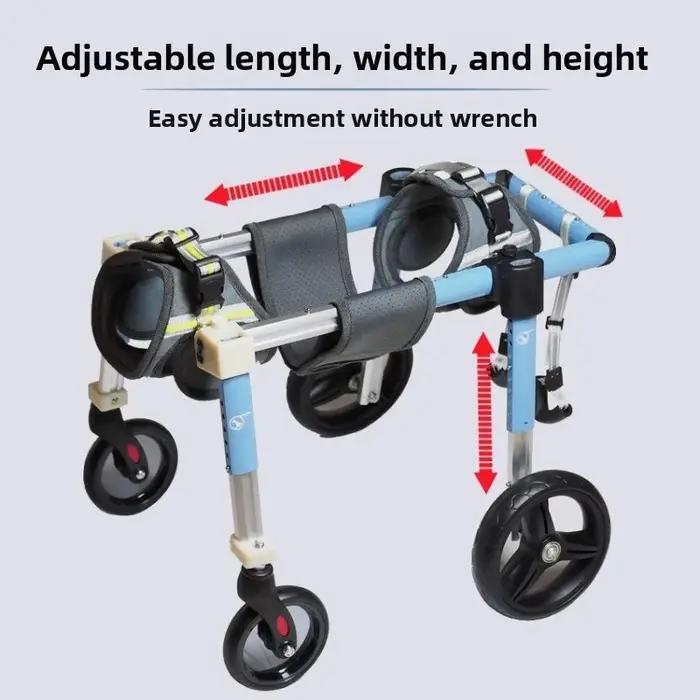 Fauteuil roulant pour chien à soutien complet