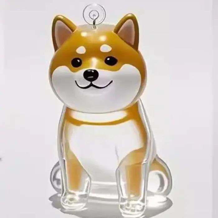 Boîte de rangement de poils de chien en forme de chien