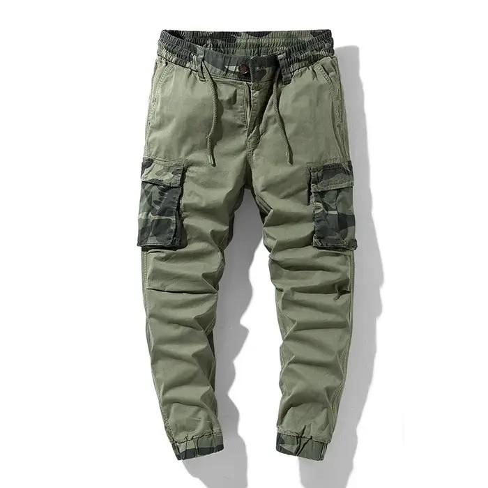 Pantalon cargo camouflage multi-poches cheville streetwear pour chasse urbaine et outdoor