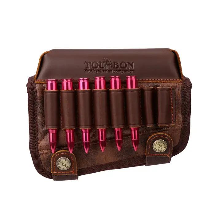 Repose-joue Riser en cuir et PU pour chasseurs, avec support de munitions pour fusils 243 WIN 270 WIN 308 WIN et autres types de munitions, pour une meilleure précision et confort lors de la chasse
