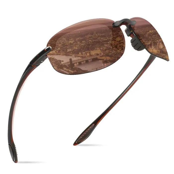 Lunettes de soleil MAXJULI polarisées TR90 ovale pour homme et femme activités extérieures sportives pêche course conduite cadeau original