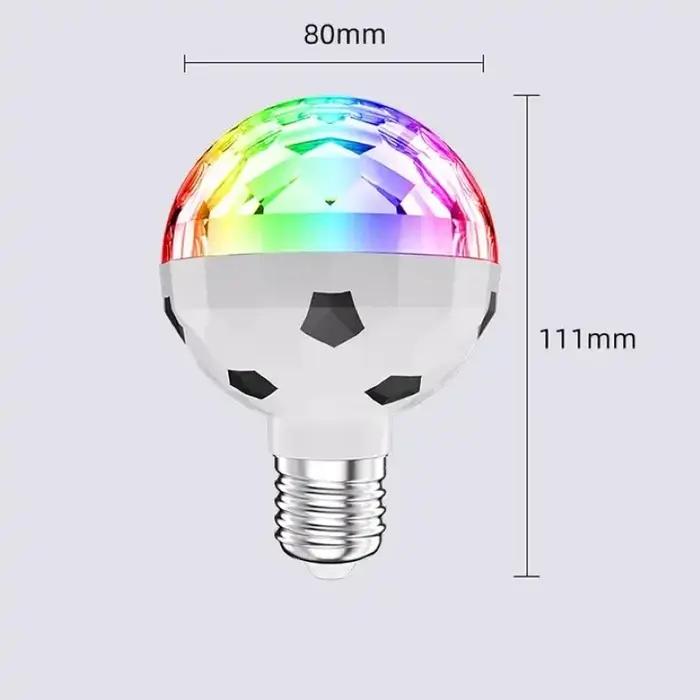 La plus nouvelle ampoule Disco LED 6W E27 ampoules stroboscopiques rotatives couleur rvb cristal scè
