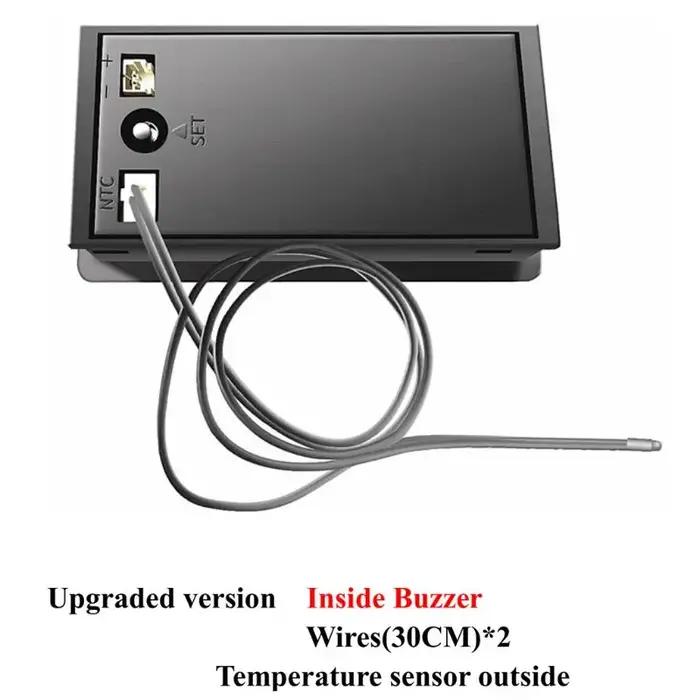 Indicateur de capacité de batterie au plomb Lifepo4, voltmètre numérique, testeur de température, mo