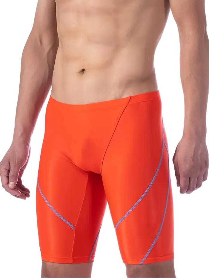 Maillot de bain moulant pour hommes : maillot de bain compétitif à séchage rapide adapté aux piscine