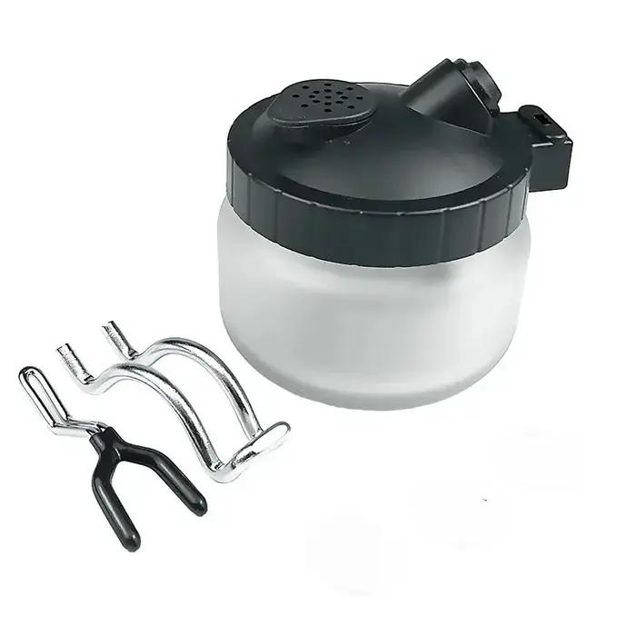 Onnfang – Pot de nettoyage d'aérographe 0.2/ 0.3/0.5mm, bouteilles en verre, filtre, pistolet de pul