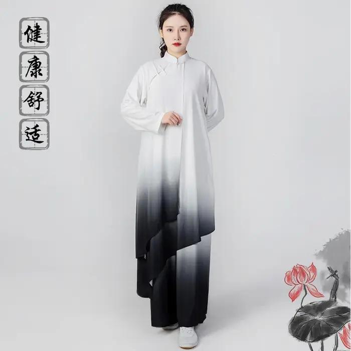 Hauts en rayonne satinés pour hommes - Ensemble de vêtements traditionnels chinois pour arts martiaux occasions spéciales