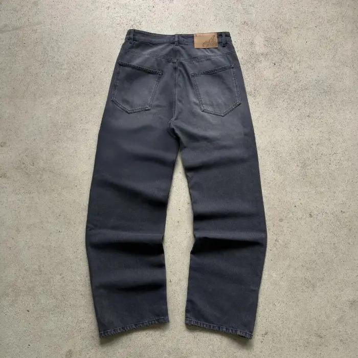 Pantalon décontracté pour hommes, européen et américain, hip-hop, pièce d'or, jean Y2K rétro gothiqu