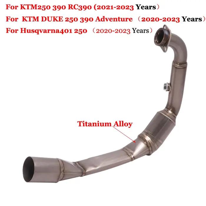 Silencieux d'accès moto, tuyau de liaison avant en aluminium, KTM DUKE 250 390 Adventure Husqvarna S