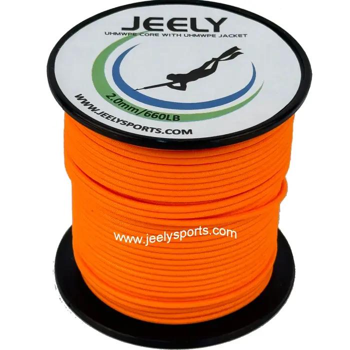 Noyau UHMWPE de 2 mm 50 m avec ligne de pêche sous-marine à veste Uhmwpe