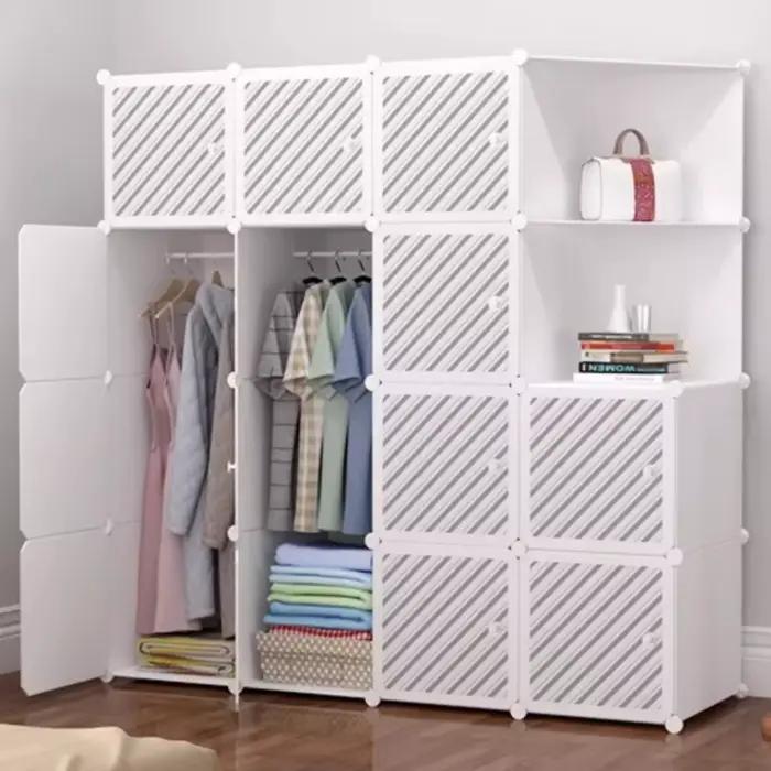 Chambre enfants porte-vêtements organisateur tiroir chaussure salon porte-vêtements étagères femmes Szafa Tekstylna Na Ubrania meubles