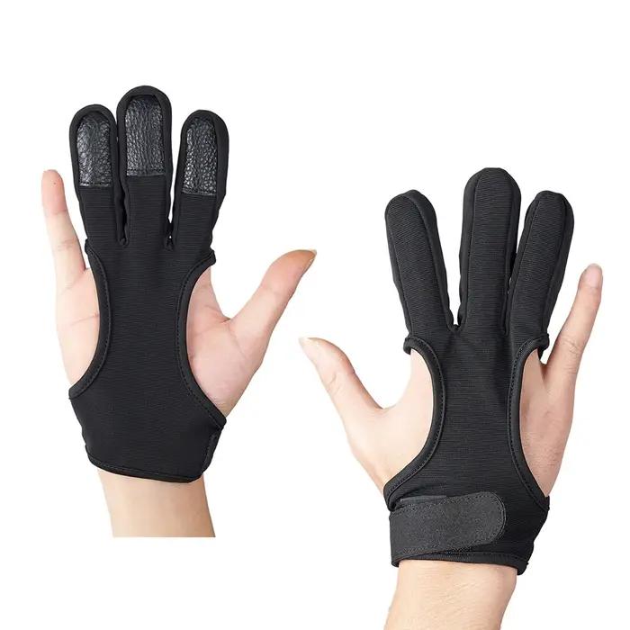 Protection des doigts pour tir à l'arc en cuir antidérapant pour chasseurs et amoureux du tir à l'arc occasionnels