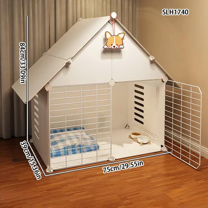 Cage pour chien maison grand espace petit chien chien chat bleu anglais chat court villa poméranien