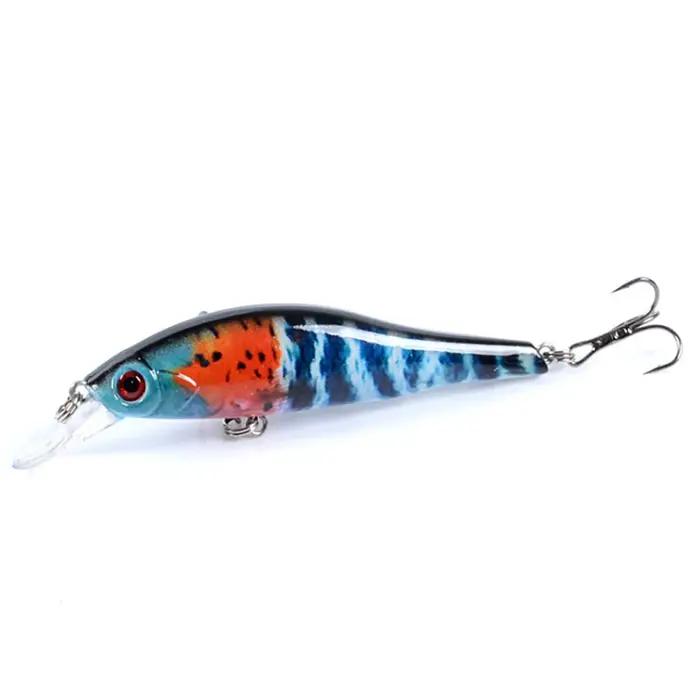 Leurre méné rigide en plastique avec yeux 3D, appât Élde type WobJeff, crankbait, matériel de pêche,