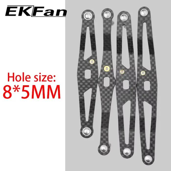 EKFAN 105MM 120MM 130MM 140MM 8*5MM trous pêche en Fiber de carbone poignée gauche droite pour Dawa appât coulée mouline