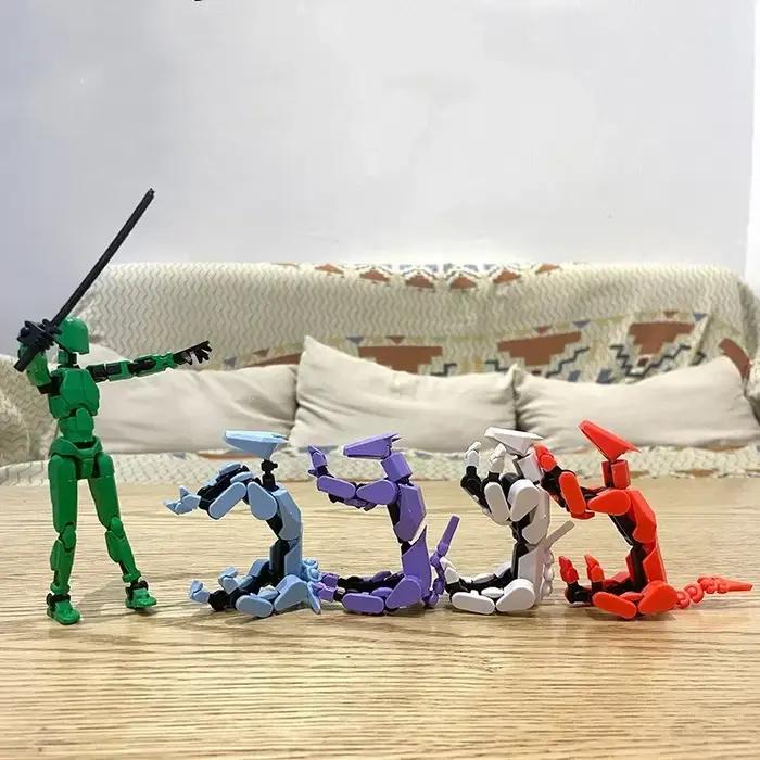 2/3/9 pièces-marionnettes porte-bonheur 13 poupée, modèles de Robot à combinaisons de style multiple