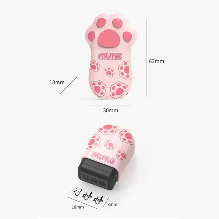Sceau de nom personnalisable pour enfants timbre standard kawaii montessori pour vêtements maternelle et activités scolaires