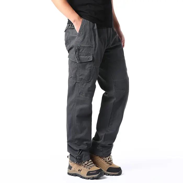 Pantalon cargo taille grande 5XL pour chasseurs - Jogger tactique outdoor avec multi-poches