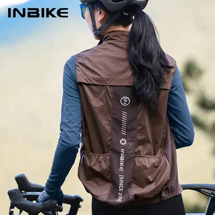 INBIKE – gilet de cyclisme sans manches pour femmes, veste de pluie légère pour course à pied, vêtem