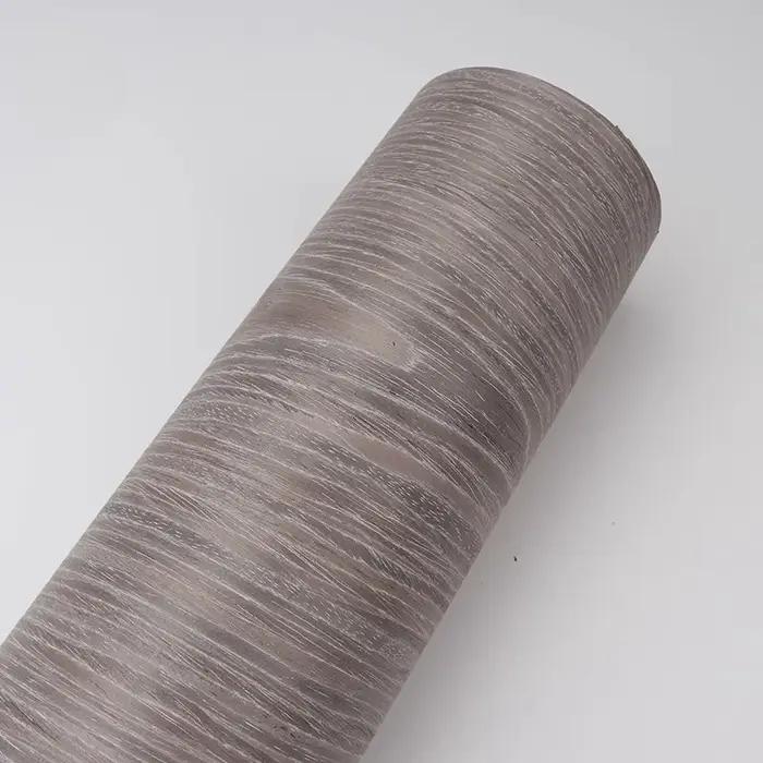 L:2.5 mètres largeur: 58 cm T:0.2mm technologie placage meubles décoration bois argent gris chêne pl
