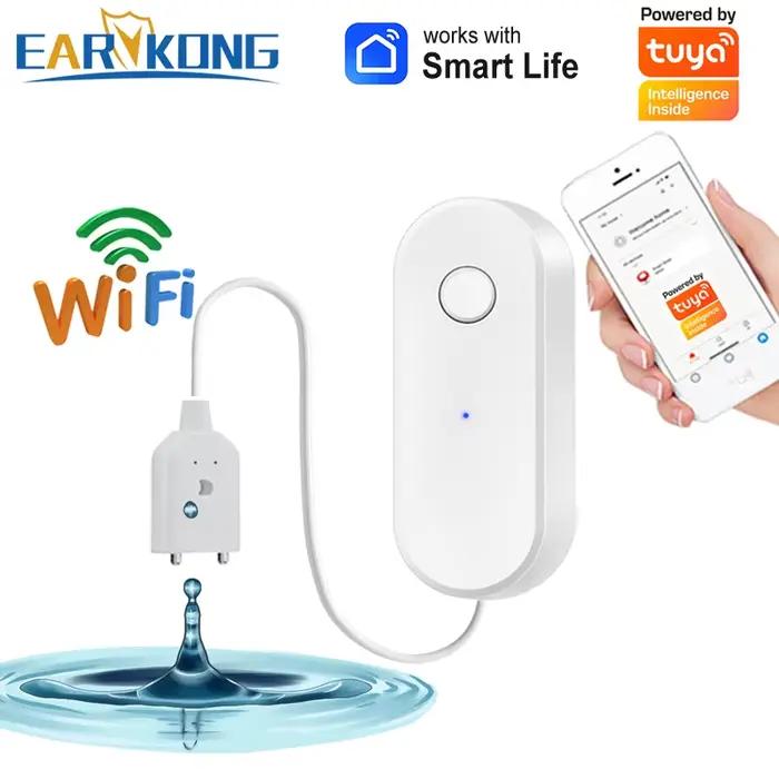 Capteur de fuite d'eau intelligent Tuya alarme de fuite de liquide détection de niveau de débordement protection contre les inondations et les fuites pour maison occasionnels cadeaux