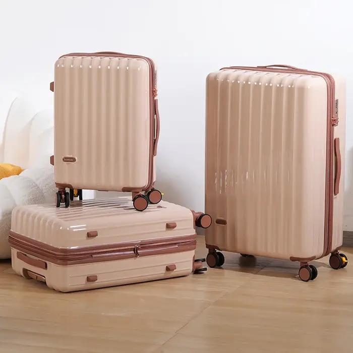 1 Piece Set 20/ 24inch Boarding Large Capacity Expandable Suitcase Anti-Scratch Surface Customs Lock