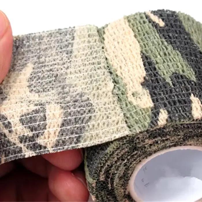 Ruban camouflage élastique non-tissé DIZETION protection doigts chasse extérieur mouvement haute élasticité