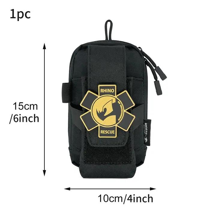 Trousse de premiers secours Rhino Rescue EDC avec bandages et dispositifs médicaux pour survie en plein air et en ville pour personnes cherchant autonomie et sécurité
