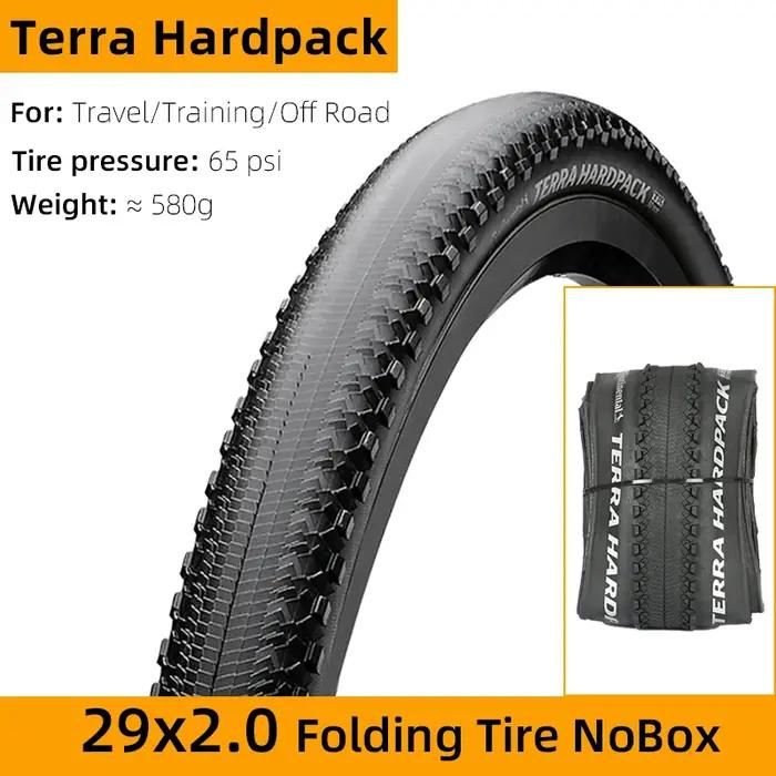 Pneu pliable Continental Terra Hardpack 27.5/29x2.0 Tubeless Ready pour VTT