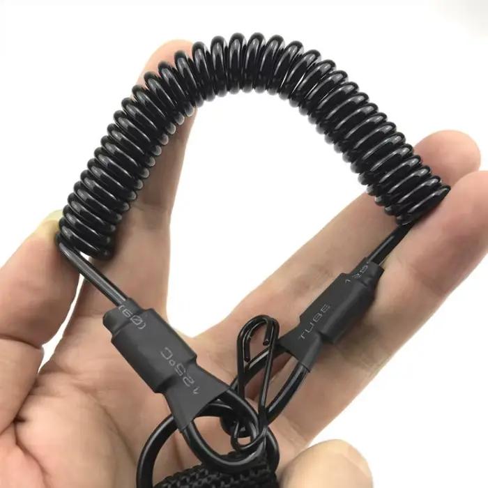 Corde de lanière élastique tactique Anti-perte