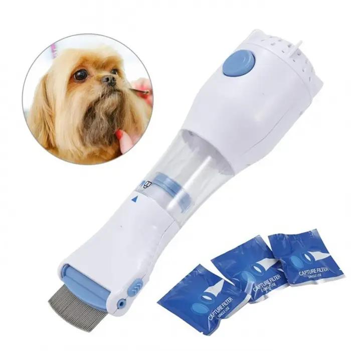Pince anti-poux multifonctionnelle pour chiens et chats peigne électrique tueur de brosse toilettage animal soin de la peau sans efforts multifonctionnelle