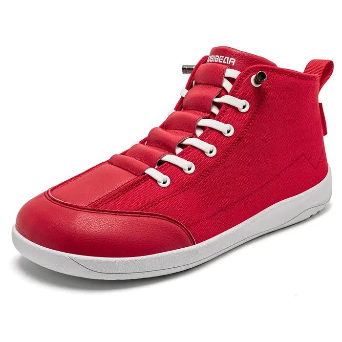 HOBIBEAR bottes en toile mi-hautes unisexe pieds nus large largeur chaussures minimalistes zéro-goutte Trail Running