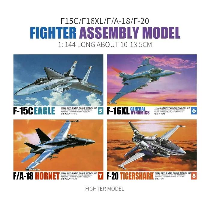 Modèle de chasse 1:144 Fighter Assemblage Avion Militaire Garçon Occasions Spéciales Plastique