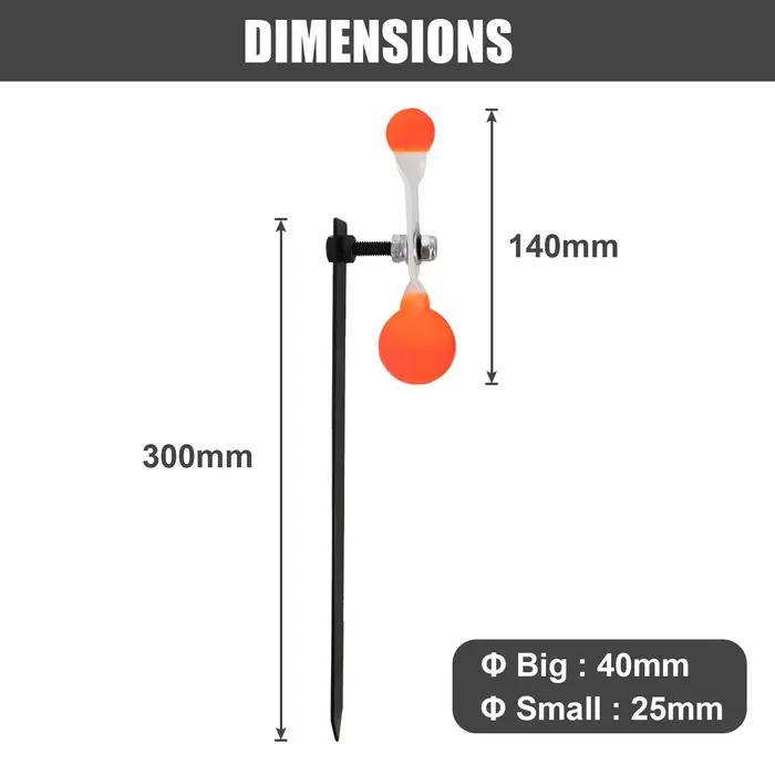 Tirs à l'arc de précision en acier inoxydable robuste pour la chasse et l'entraînement | Poteau de sol de 30 cm |