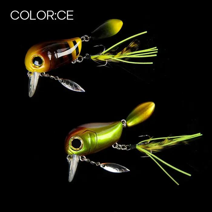 LETOYO 40mm 8g flottant manivelle Surface artificielle appât de pêche
