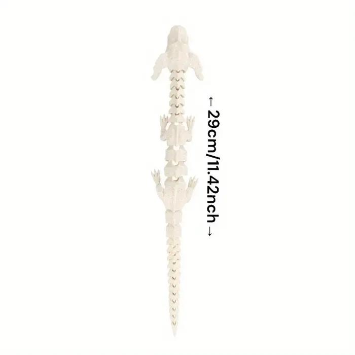 Dragon de chien imprimé en 3d, articulé rotatif, modèle de Simulation de mobilité articulée, ornement de bureau, décoration de maison, cadeau